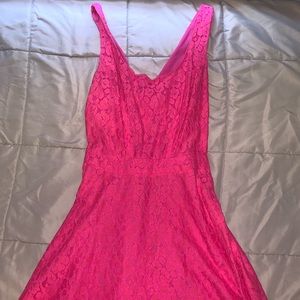 Aeropostale Hot Pink dress w/ bow on the back